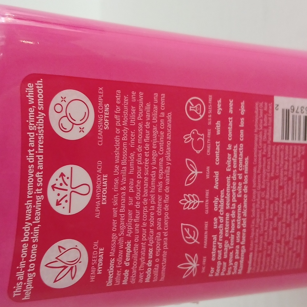 Hempz Sugared Banana & Vanilla Blossom Body Wash - Picture 2 of 2
